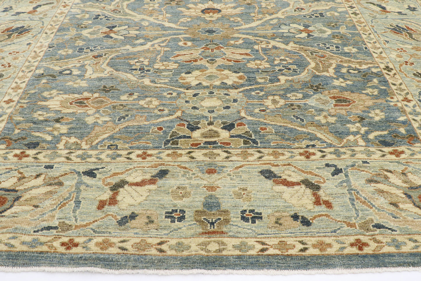 9 x 12 - Blue Turkish Sultanabad Rug - 60917