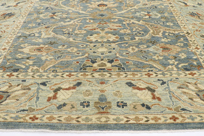 9 x 12 - Blue Turkish Sultanabad Rug - 60917