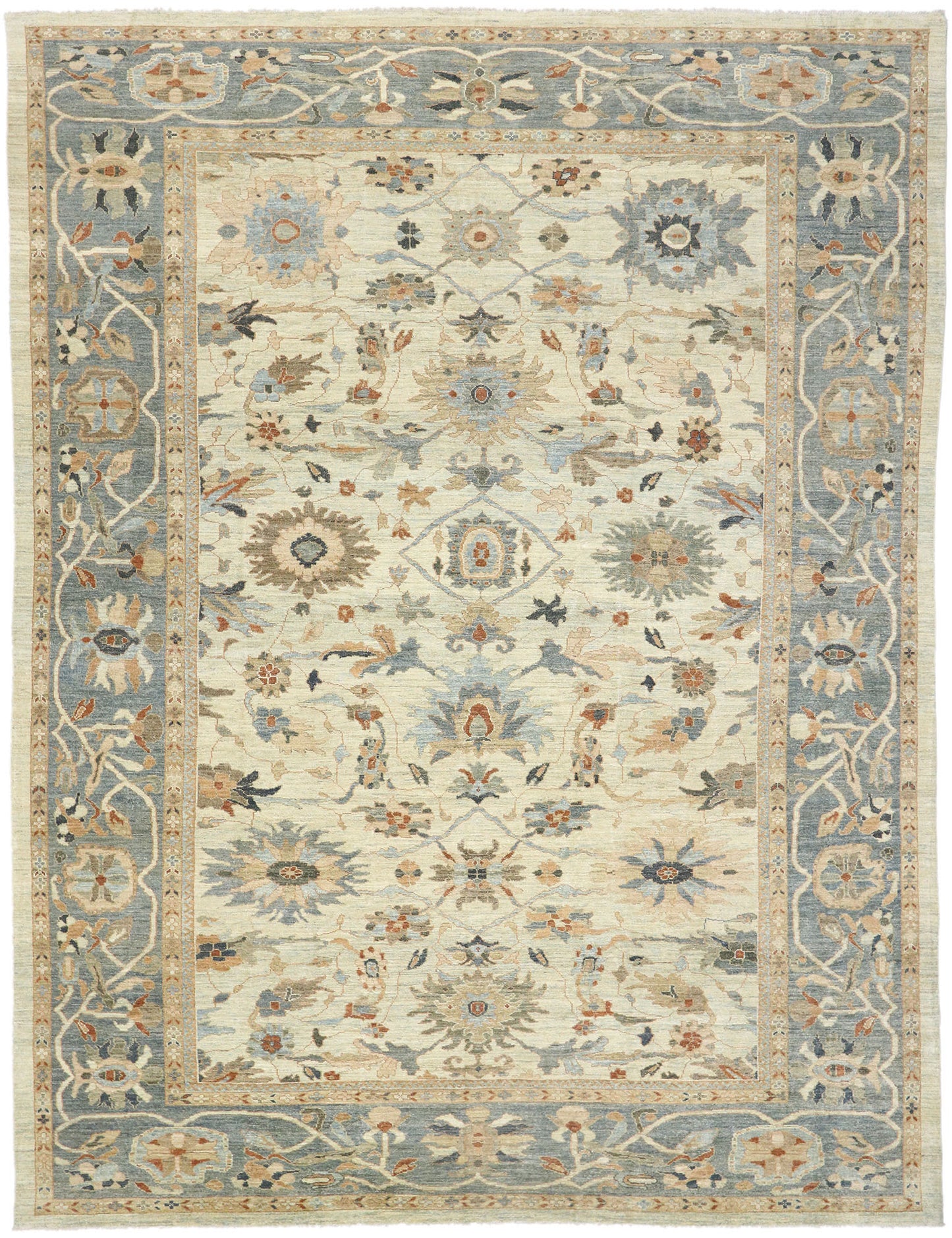 12 x 16 - Beige Turkish Sultanabad Rug - 60920