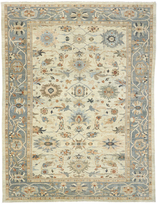 12 x 16 - Beige Turkish Sultanabad Rug - 60920