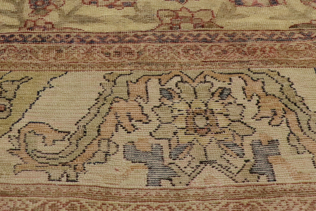 12 x 20 - Yellow Antique Persian Sultanabad Rug - 60941
