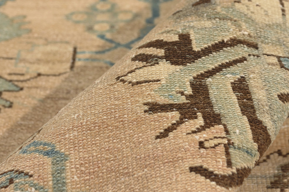 5 x 10 - Tan Vintage Persian Hamadan Rug - 60954