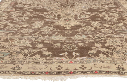 7 x 12 - Brown Antique Persian Feridan Rug - 60961