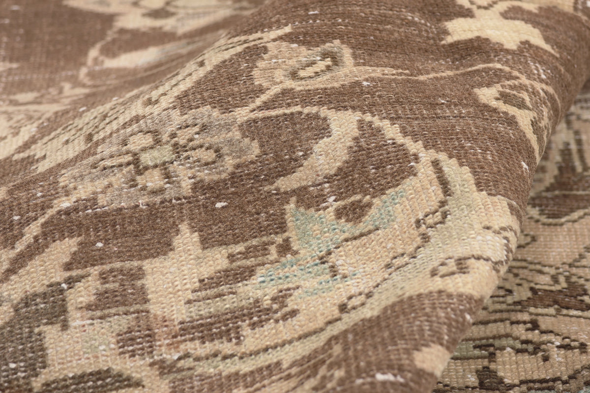 7 x 12 - Brown Antique Persian Feridan Rug - 60961