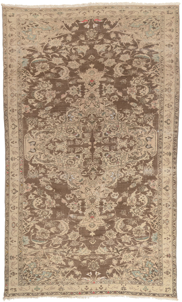 7 x 12 - Brown Antique Persian Feridan Rug - 60961