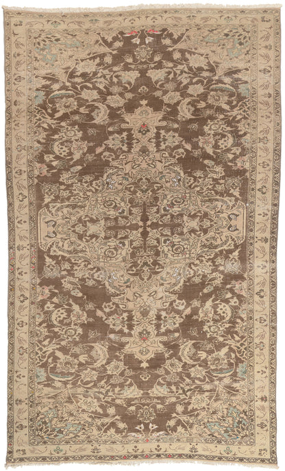 7 x 12 - Brown Antique Persian Feridan Rug - 60961