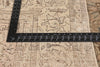 6 x 9 - Brown Vintage Persian Tabriz Rug - 60969