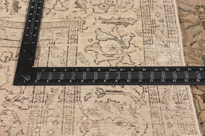6 x 9 - Brown Vintage Persian Tabriz Rug - 60969