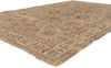 6 x 9 - Brown Vintage Persian Tabriz Rug - 60969