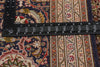 10 x 13 - Navy Blue Vintage Persian Tabriz Rug - 61005