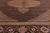 10 x 13 - Navy Blue Vintage Persian Tabriz Rug - 61005