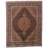 10 x 13 - Navy Blue Vintage Persian Tabriz Rug - 61005