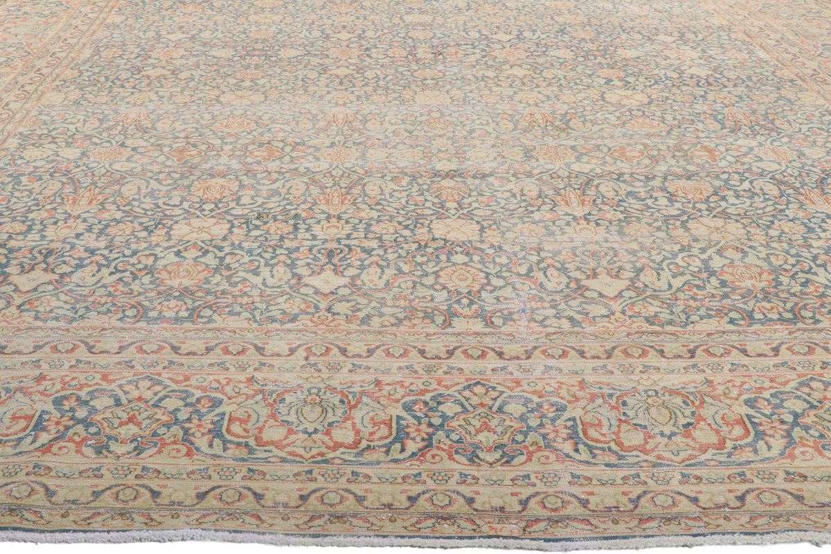 11 x 16 - Blue Antique Persian Kerman Rug - 61024