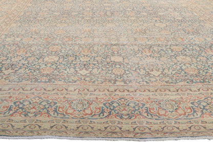 11 x 16 - Blue Antique Persian Kerman Rug - 61024