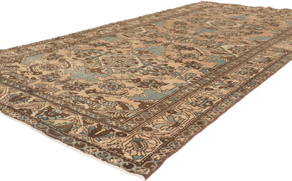 5 x 10 - Tan Vintage Persian Bakhtiari Rug - 61029