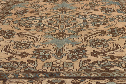 5 x 10 - Tan Vintage Persian Bakhtiari Rug - 61029