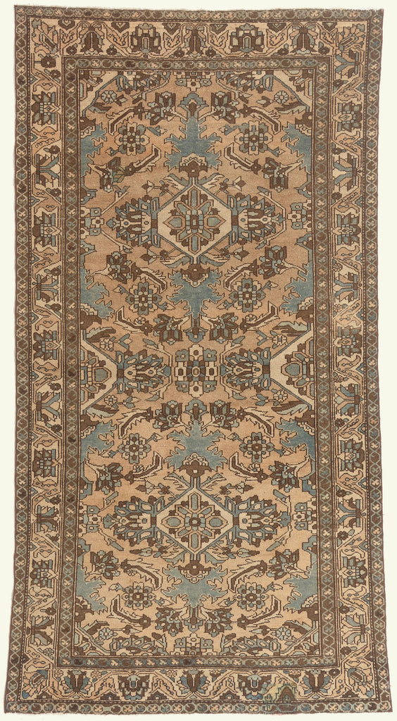 5 x 10 - Tan Vintage Persian Bakhtiari Rug - 61029
