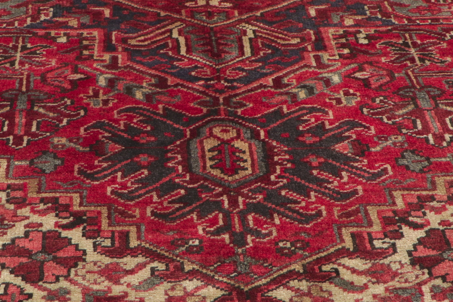 8 x 9 - Red Vintage Persian Heriz Rug - 61124