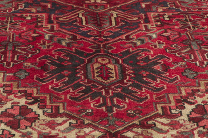 8 x 9 - Red Vintage Persian Heriz Rug - 61124