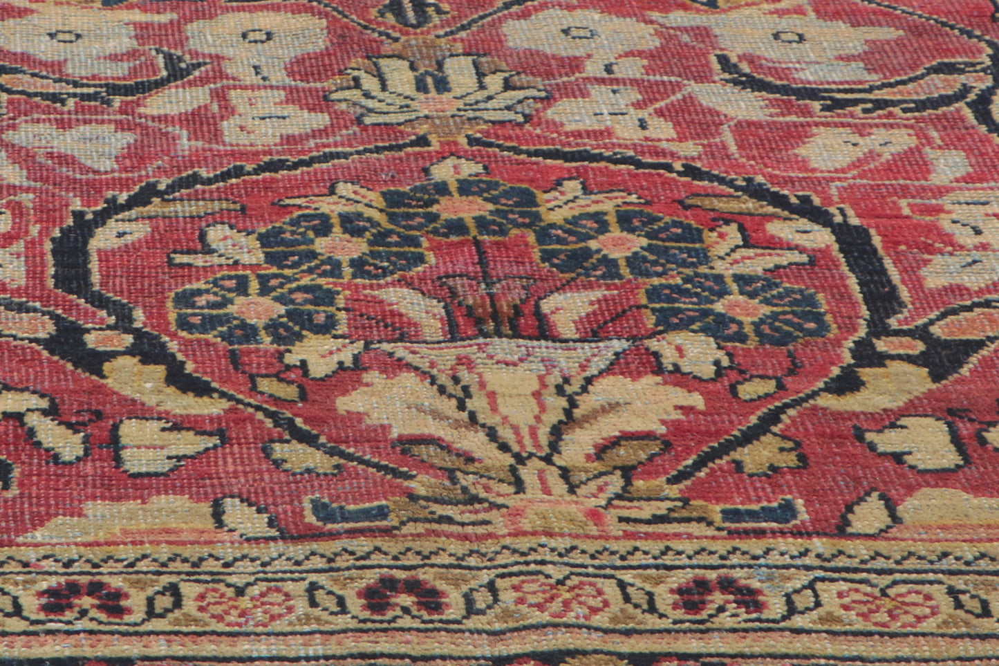 9 x 12 - Red Antique Persian Mahal Rug - 61168