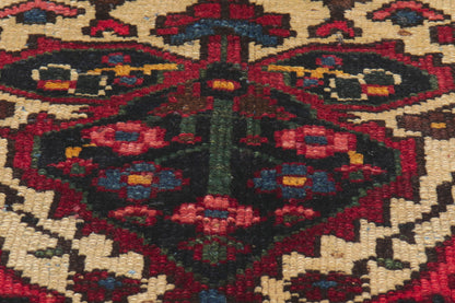 4 x 7 - Red Antique Persian Bakhtiari Rug - 61183