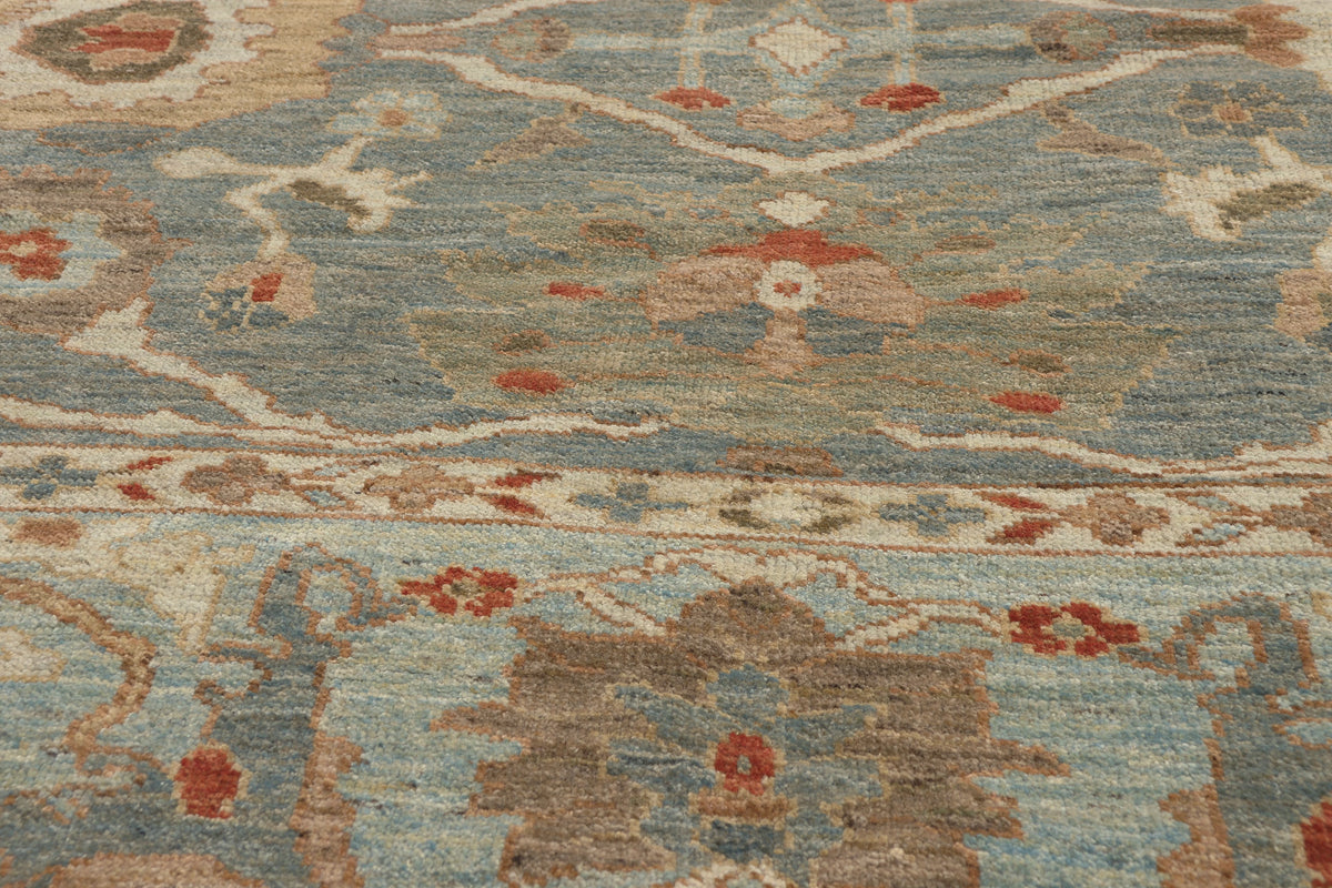 8 x 11 - Blue Persian Sultanabad Rug - 61287