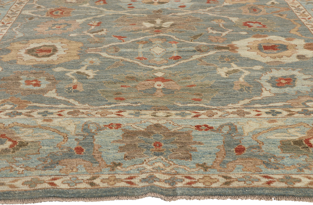 8 x 11 - Blue Persian Sultanabad Rug - 61287