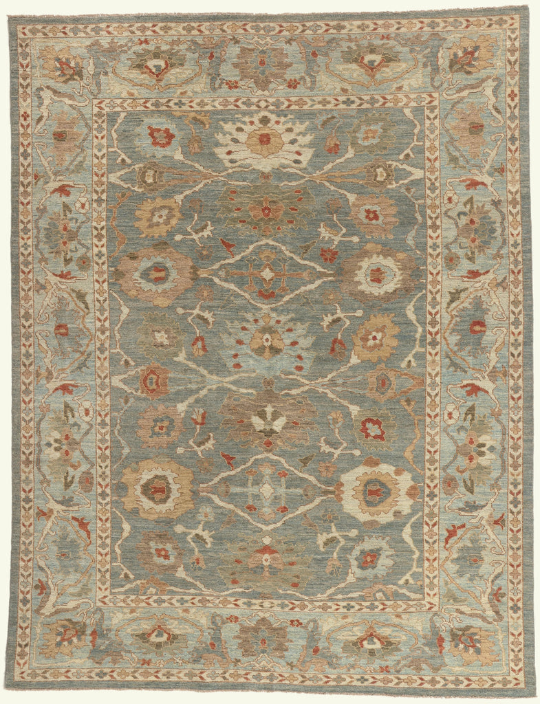 8 x 11 - Blue Persian Sultanabad Rug - 61287