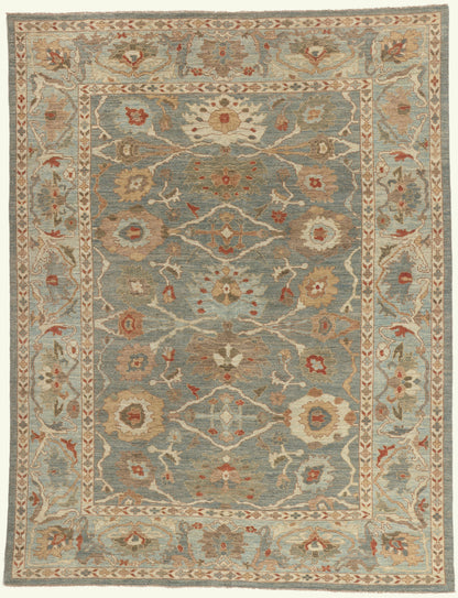 8 x 11 - Blue Persian Sultanabad Rug - 61287