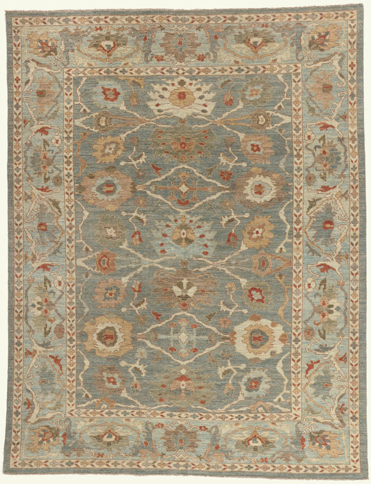 8 x 11 - Blue Persian Sultanabad Rug - 61287
