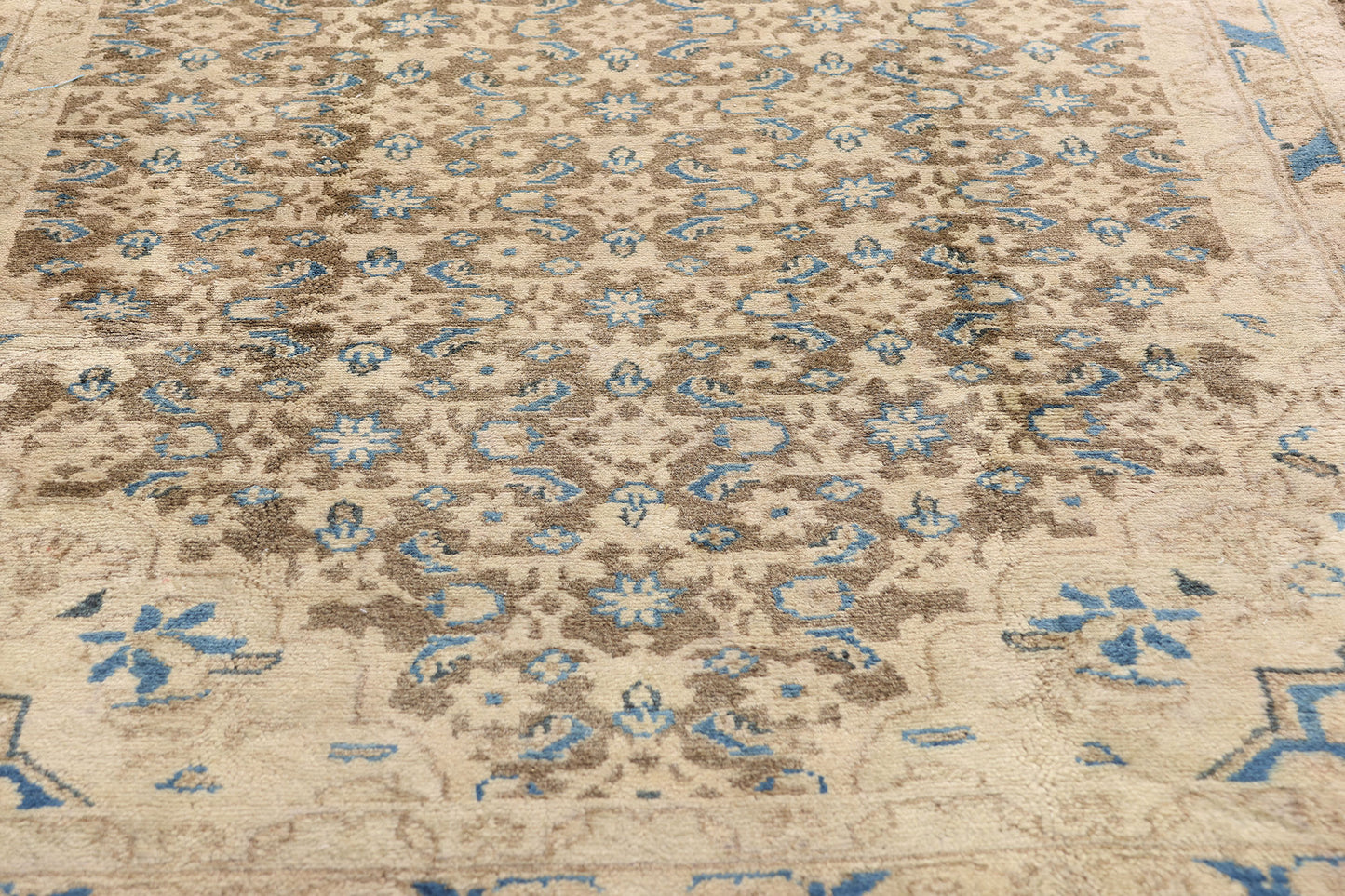 3 x 16 Brown Vintage Persian Hamadan Rug 61392