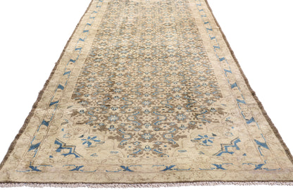 3 x 16 Brown Vintage Persian Hamadan Rug 61392