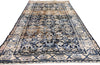 4 x 9 Navy Blue Vintage Persian Mahal Rug 61394