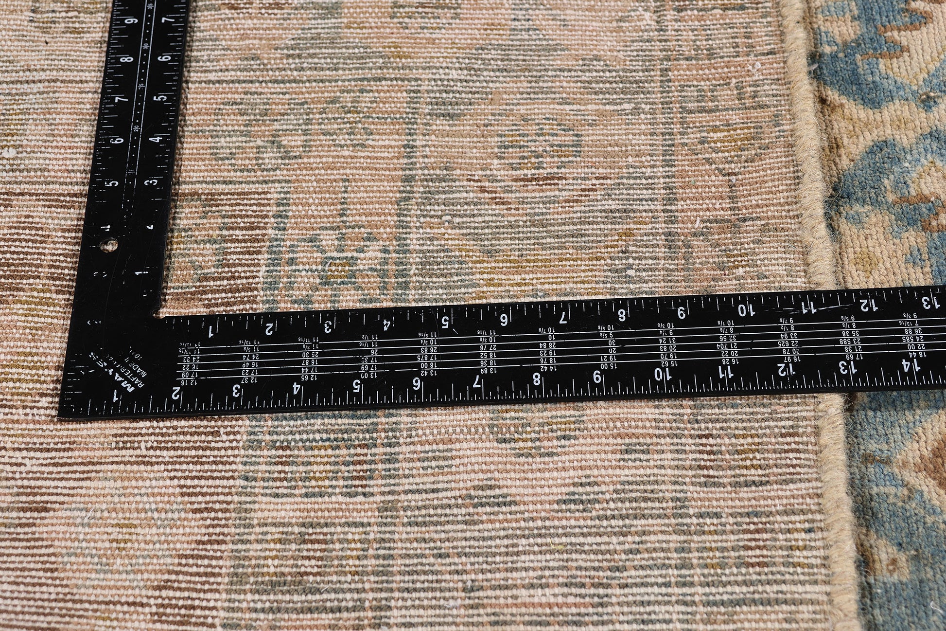 3 x 16 Blue Vintage Persian Hamadan Rug 61395