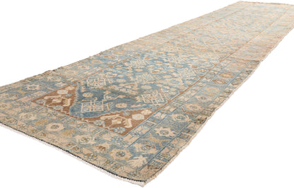 3 x 16 Blue Vintage Persian Hamadan Rug 61395