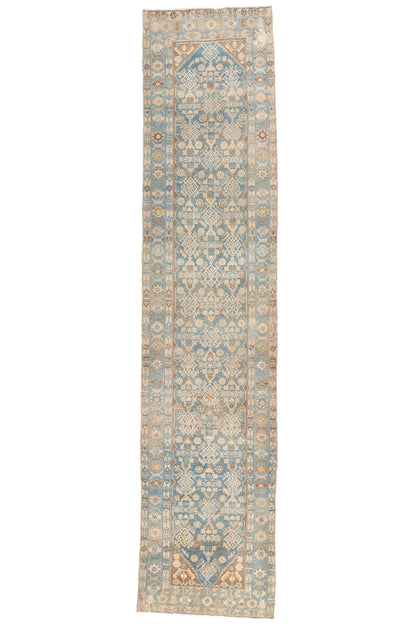 3 x 16 Blue Vintage Persian Hamadan Rug 61395