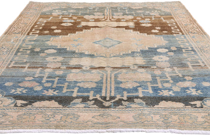 5 x 7 Blue Vintage Persian Malayer Rug 61398