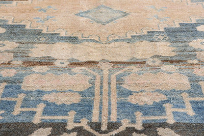 5 x 7 Blue Vintage Persian Malayer Rug 61398