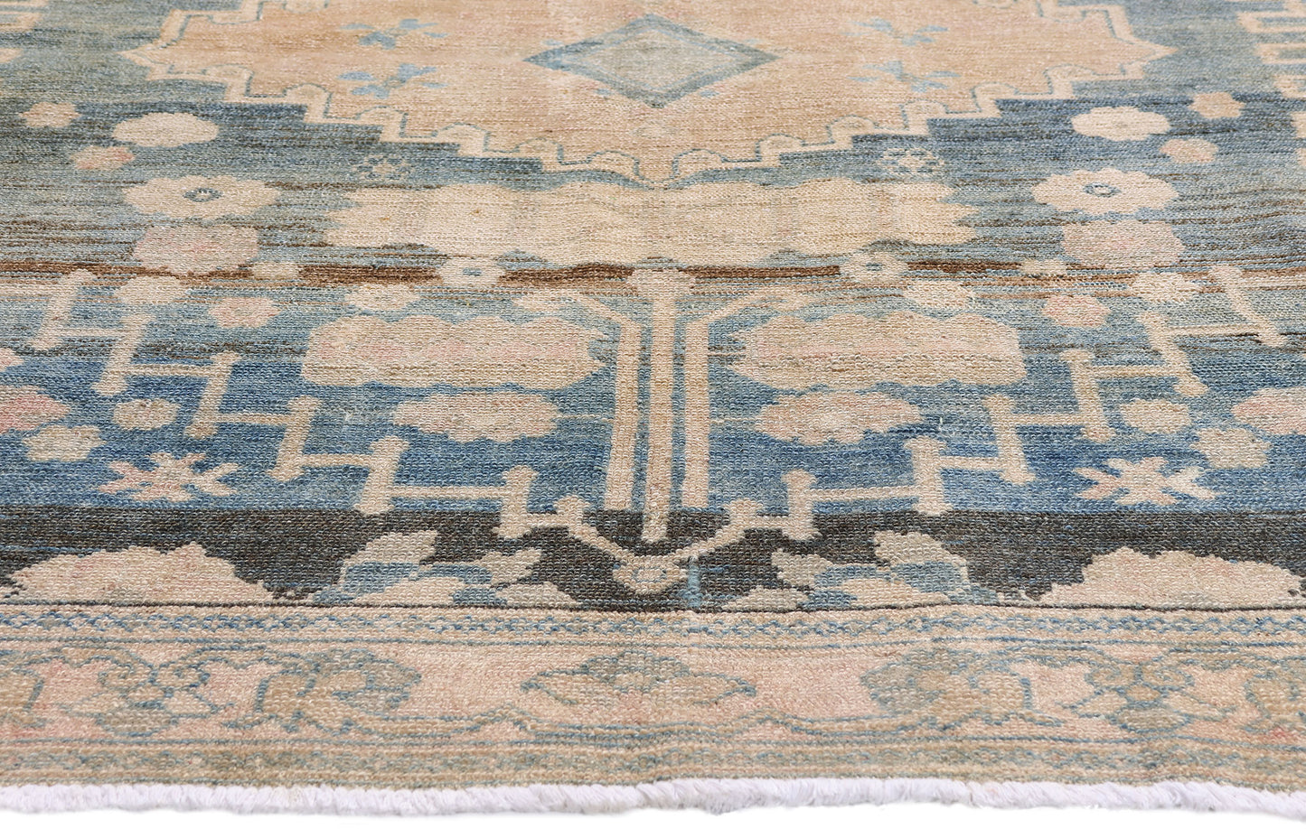 5 x 7 Blue Vintage Persian Malayer Rug 61398