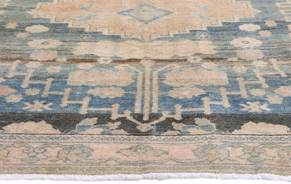 5 x 7 Blue Vintage Persian Malayer Rug 61398