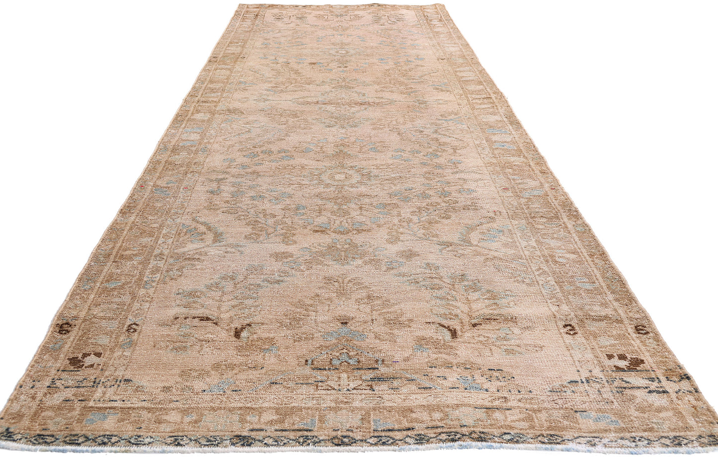 4 x 13 Pink Vintage Persian Malayer Rug 61400