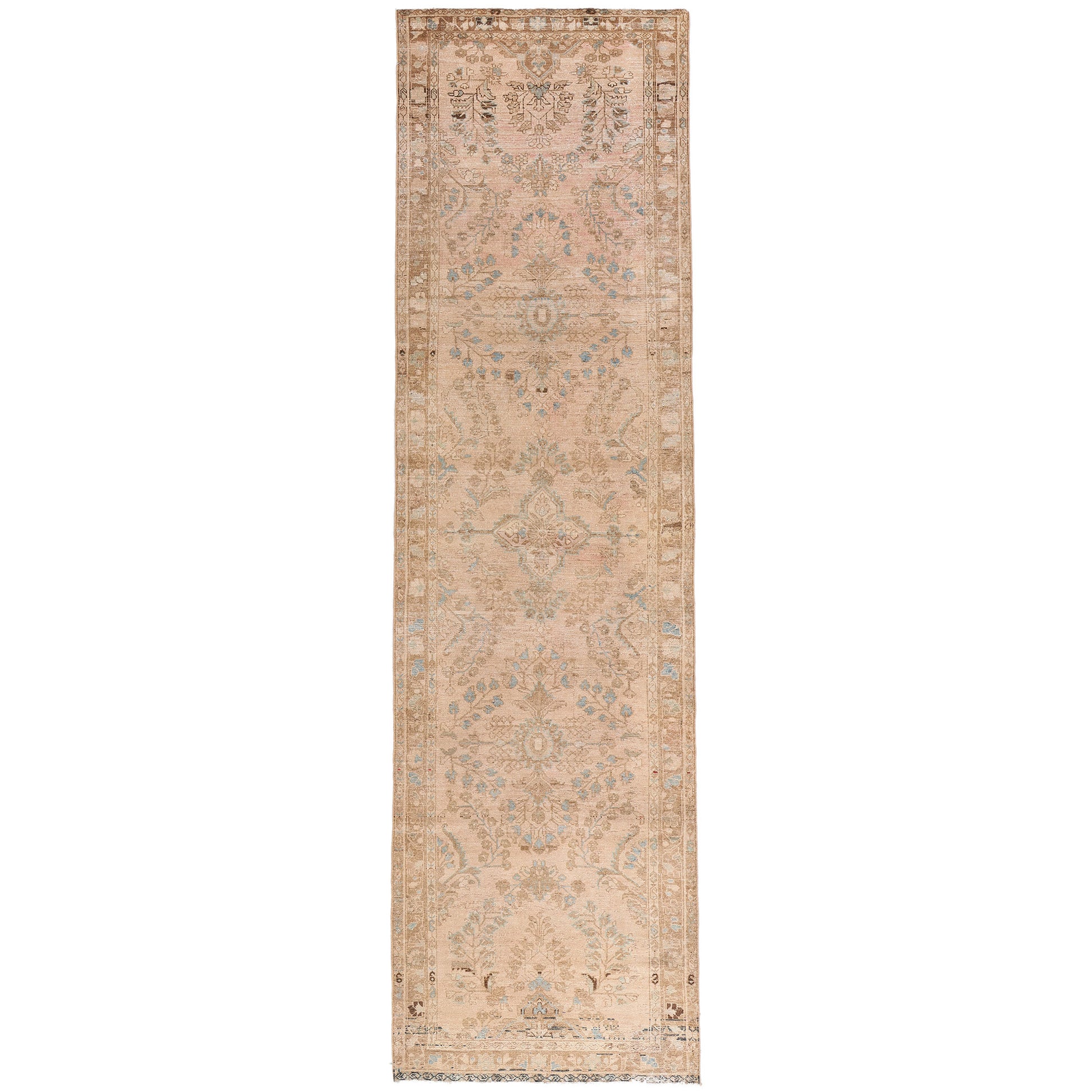 4 x 13 Pink Vintage Persian Malayer Rug 61400