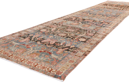 3 x 16 Blue Antique Persian Hamadan Rug 61404