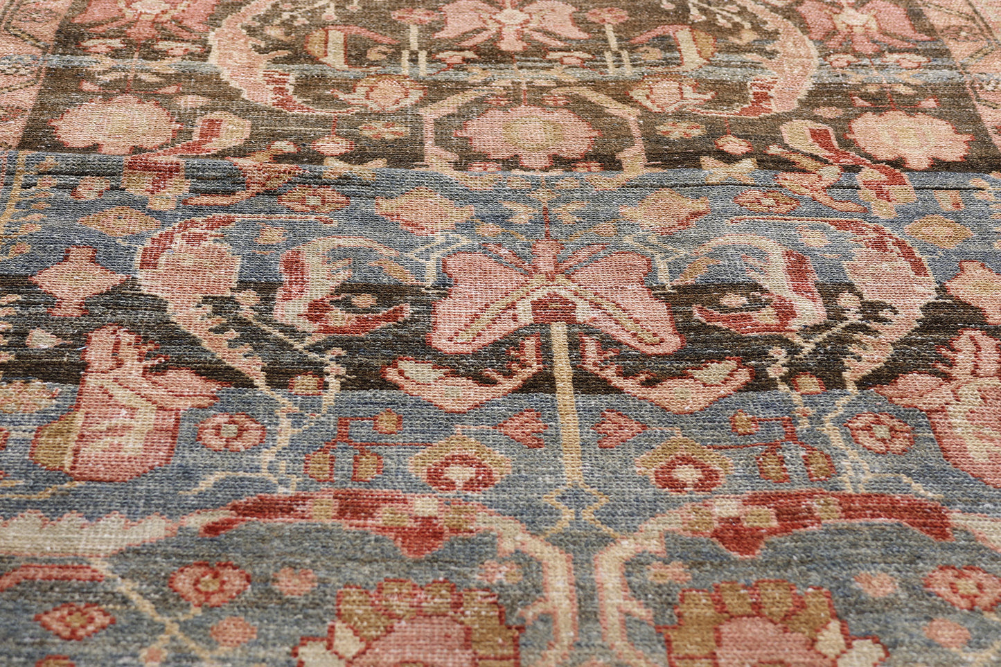 3 x 16 Blue Antique Persian Hamadan Rug 61404