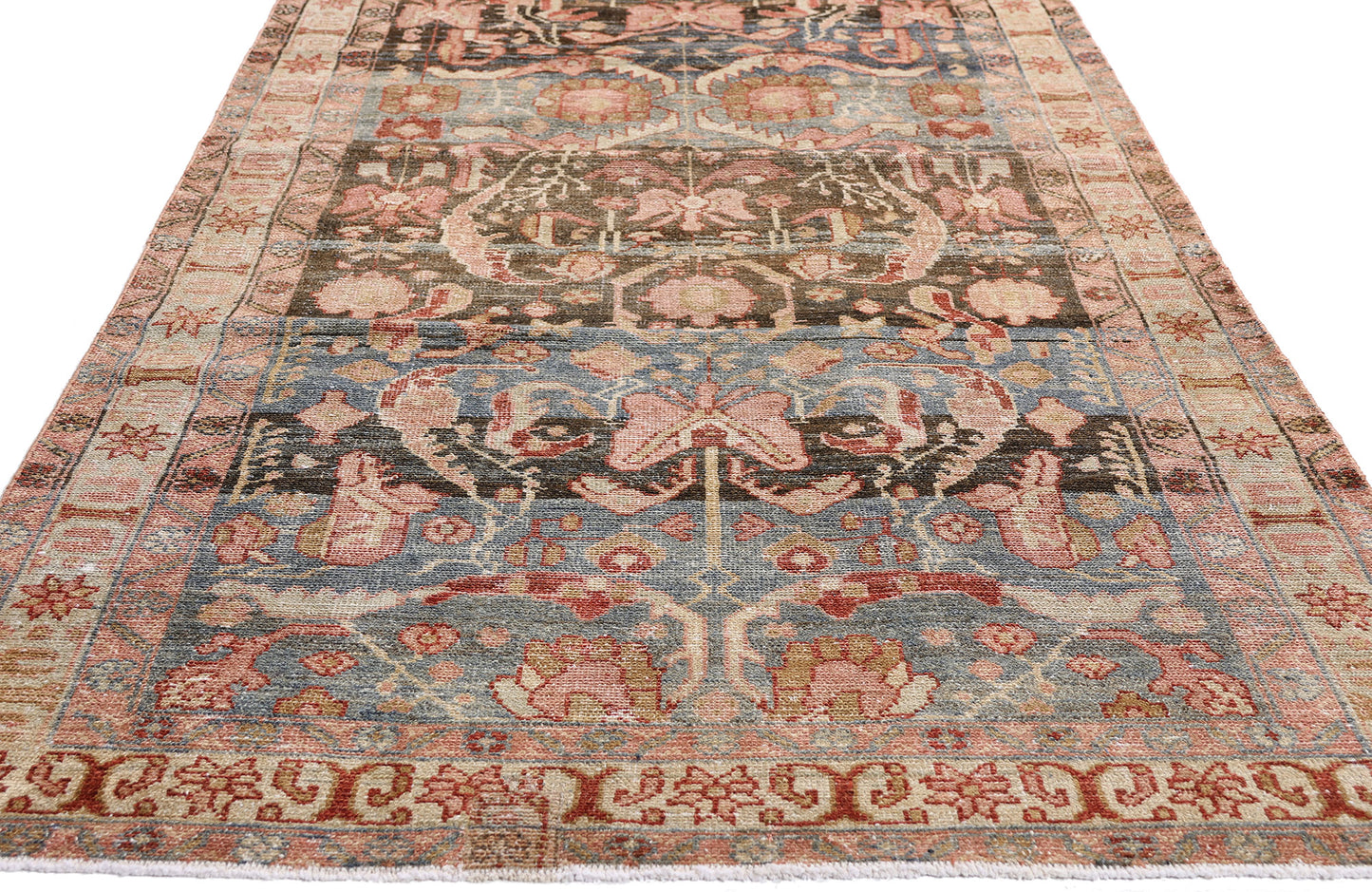 3 x 16 Blue Antique Persian Hamadan Rug 61404