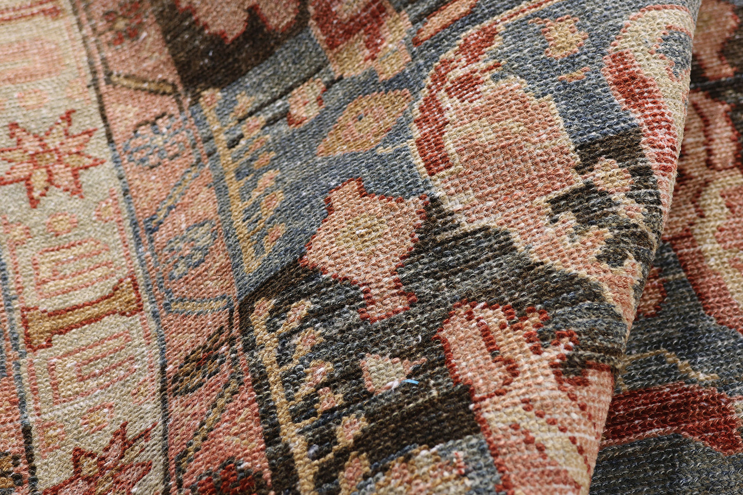 3 x 16 Blue Antique Persian Hamadan Rug 61404