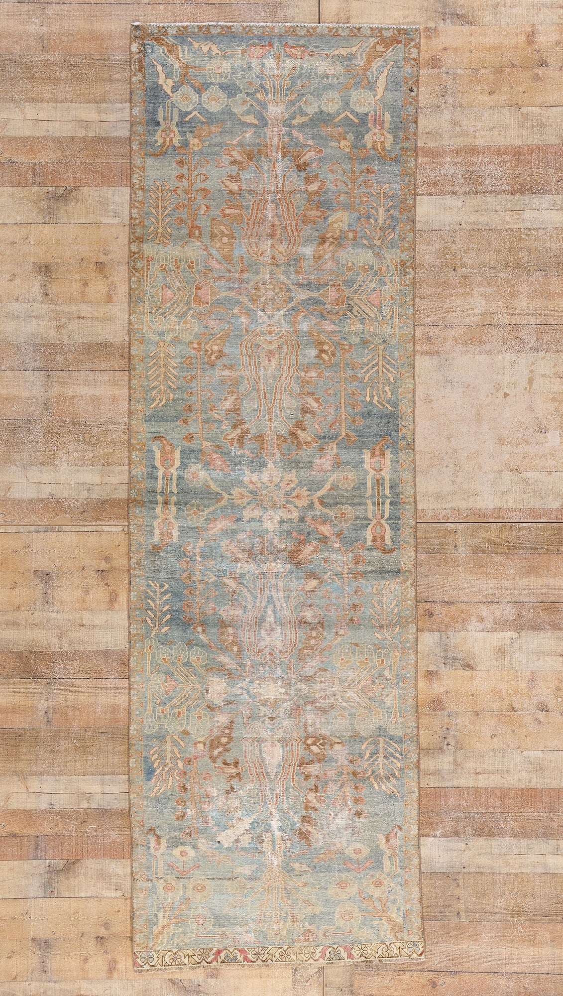 3 x 10 Blue Antique Persian Malayer Rug 61405