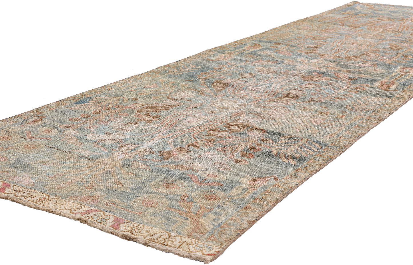 3 x 10 Blue Antique Persian Malayer Rug 61405