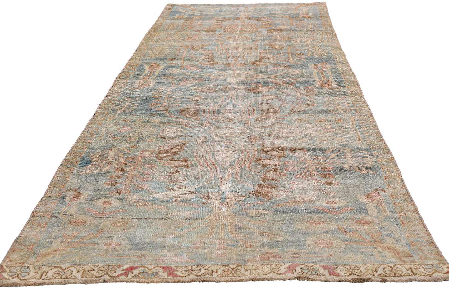 3 x 10 Blue Antique Persian Malayer Rug 61405