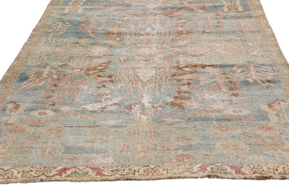 3 x 10 Blue Antique Persian Malayer Rug 61405